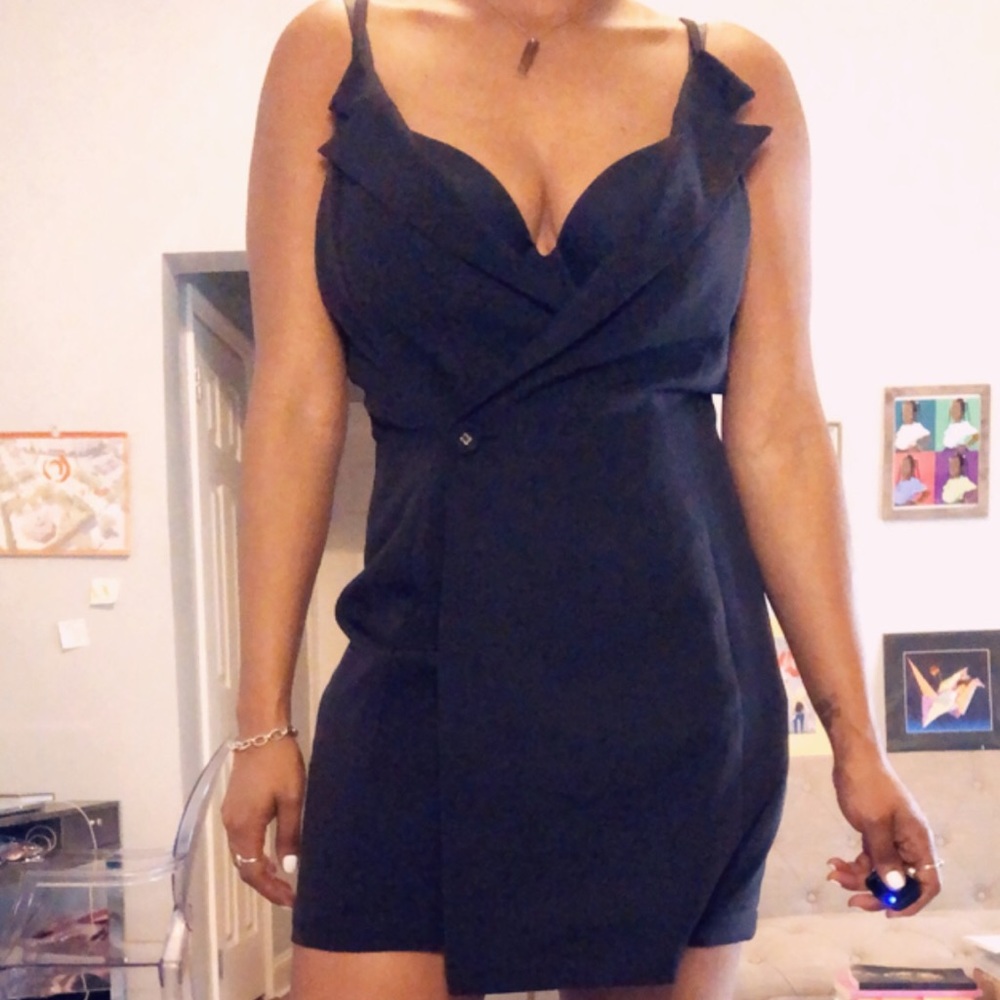 Little Black Tuxedo Dress